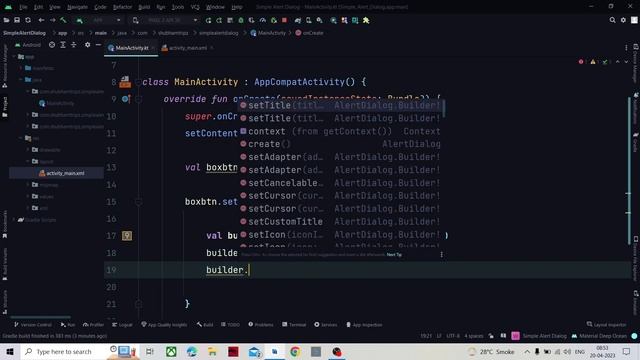 How to create Alert Dialog Box in Android Studio in Kotlin - in Hindi смотреть онлайн