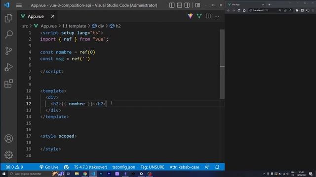 VUE 3 API COMPOSITION - La fonction ref() смотреть онлайн
