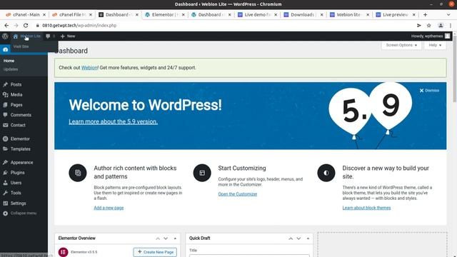 FREE Elementor Multi-Purpose WordPress Theme for Corporate Business Website | Webion Lite Theme смотреть онлайн