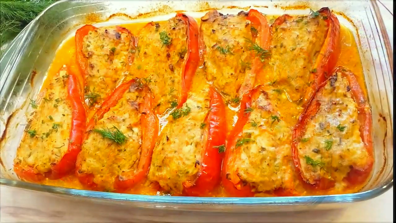 Фаршированные перцы – самый простой и вкусный рецепт! смотреть онлайн