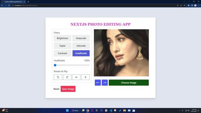 Photo Editing App With NextJs | Add Filter, Crop, Flip, Rotate, Scale ,Reset & Save Image demo! смотреть онлайн