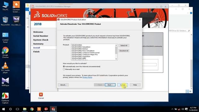 How to install & activation SolidWorks 2018 in Windows 10 смотреть онлайн