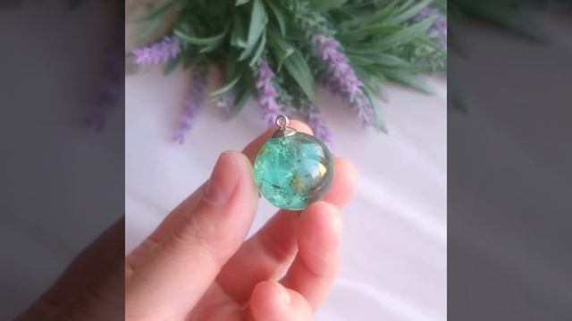 Украшения из эпоксидной смолы BOTANICA, кулон с семенами одуванчика смотреть онлайн