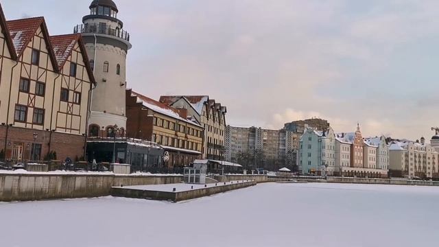 Калининград зимой, обзорное видео смотреть онлайн