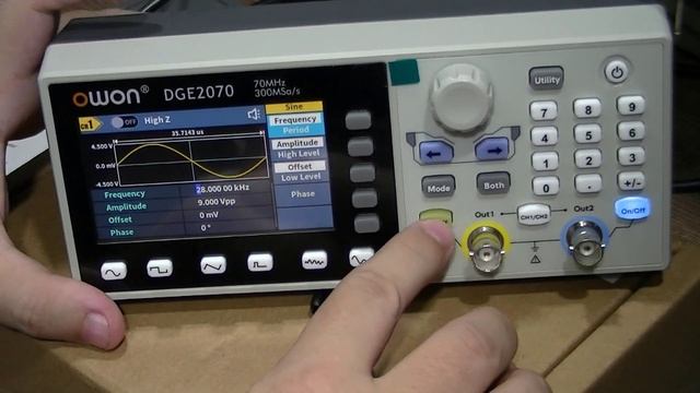 Gerador De Funções Owon DGE2070 - 70MHz - TOP!!