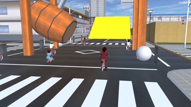 Bike Racing for Kids || SAKURA School Simulator смотреть онлайн