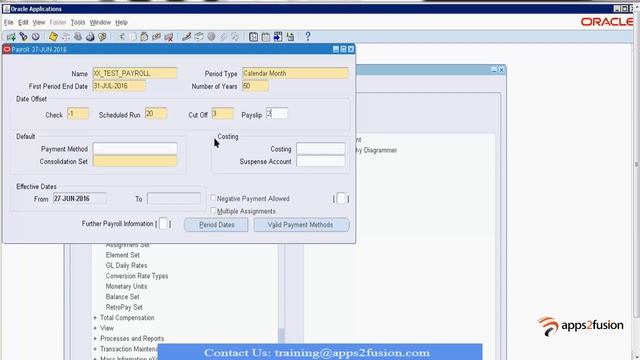 How to Define Payroll in Oracle EBS R12 HRMS смотреть онлайн
