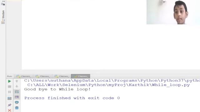 Python While loop смотреть онлайн