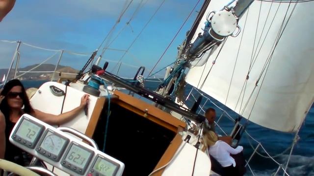 18 Knots Winds Sailing Back Towards Pt Loma