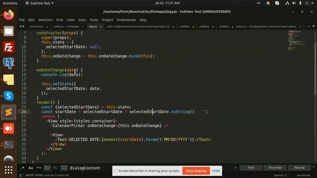 React Native Calendar Picker | React Native Tutorial смотреть онлайн