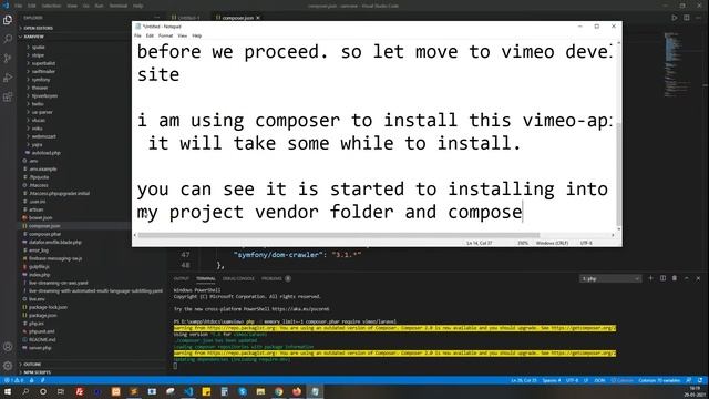 How to Integrate Vimeo API in LARAVEL 8 смотреть онлайн