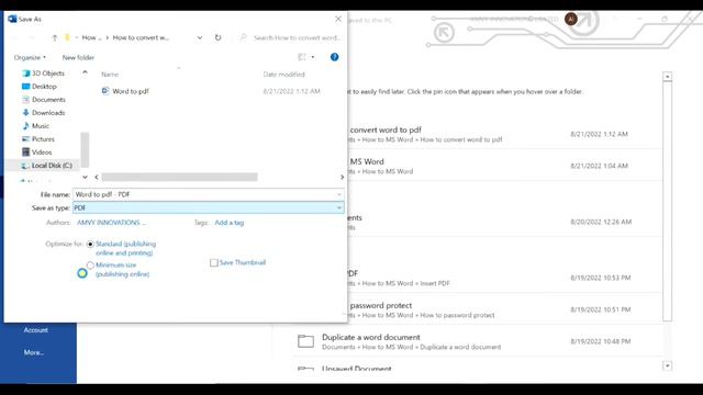 How to Convert Word to PDF in Microsoft Word (2022) смотреть онлайн