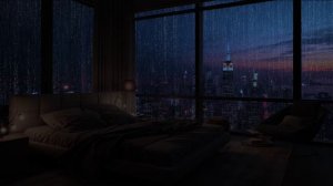 Rain Sounds for Sleeping - Soothing Rain Drifts and Thunder for Deep Ficus, Relax | Rain on Window