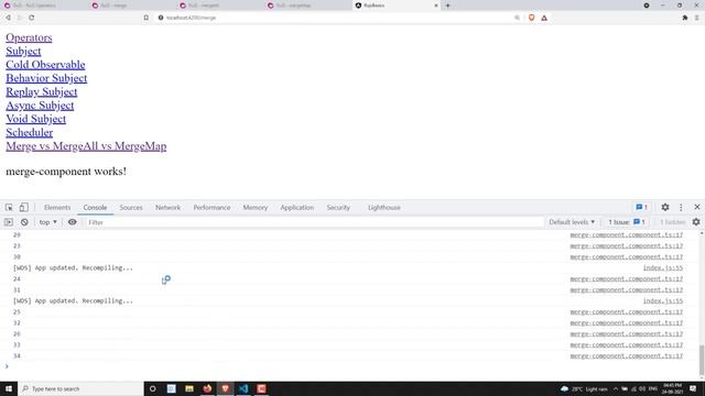112. Merge Vs MergeAll Vs MergeMap Operators And Its Differences - RxJS.