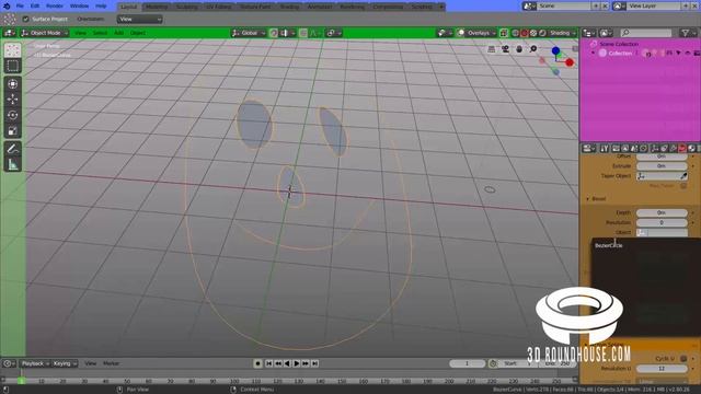 Blender 2.8 – The Draw Curve Tool for Beginners смотреть онлайн