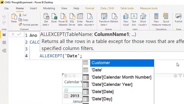 [Power BI] Entenda a função DAX ALLEXCEPT смотреть онлайн
