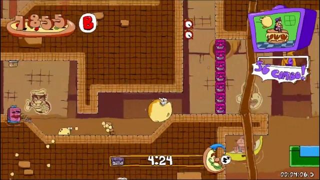 Pizza Tower - Oh Shit! (P Rank + All Achievements/Chef Tasks in a Single Run) смотреть онлайн