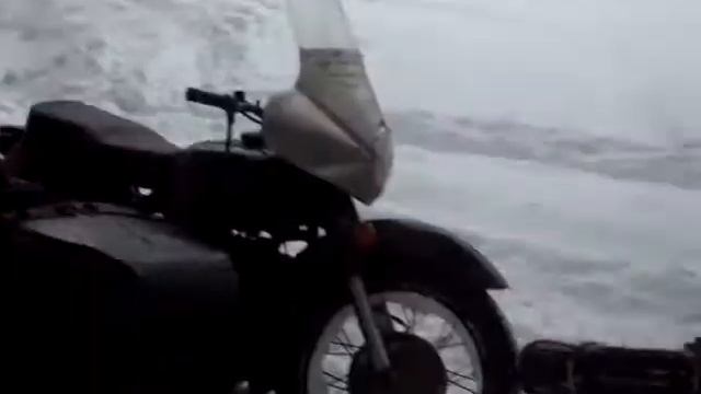Авто мото пробег.Мотоциклы зимой. смотреть онлайн
