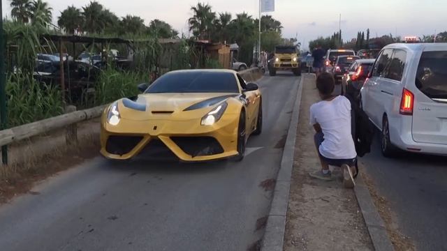 Ferrari F12 Mansory Stallone BANGS ON SPEED BUMP смотреть онлайн
