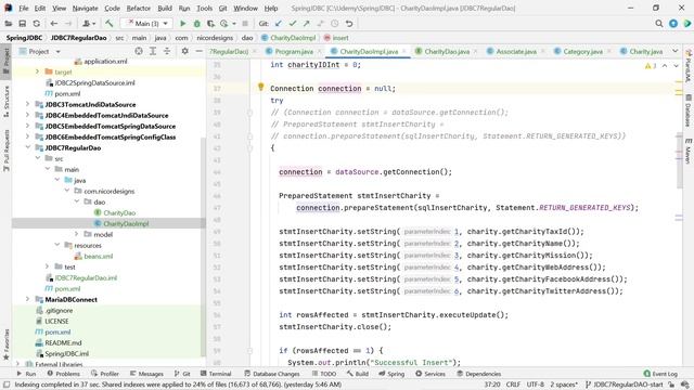 SPRING JDBC - DAO DIRECT JDBC INSERT & FIND смотреть онлайн