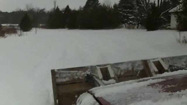 Homemade Wooden Snow Plow on a Toyota Corolla 4x4 смотреть онлайн