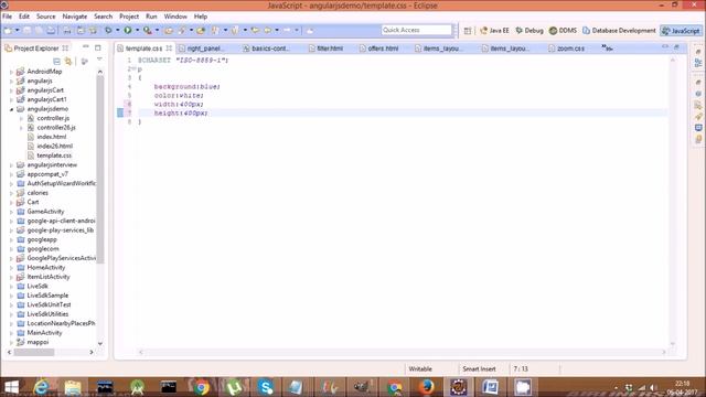 AngularJS Tutorials. Basics - Beginners.Video 27.Read JSON Data from server, Show data and Images смотреть онлайн