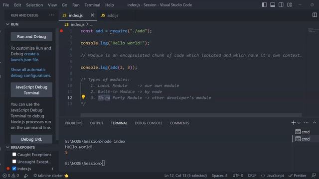 Local Module | Module | Node.js смотреть онлайн