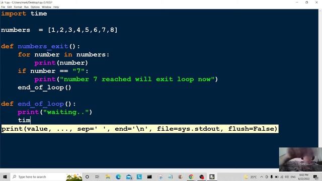 Python FOR LOOP - Function & Exit Array Beginners CODE Example 2022 смотреть онлайн
