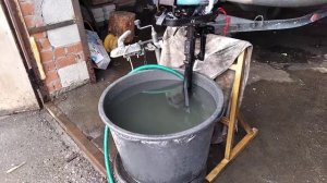 Термостат лодочного мотора ожил !!! Промывка системы охл.