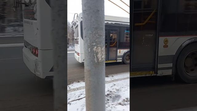 Троллейбус №421 Омск, маршрут №7. смотреть онлайн