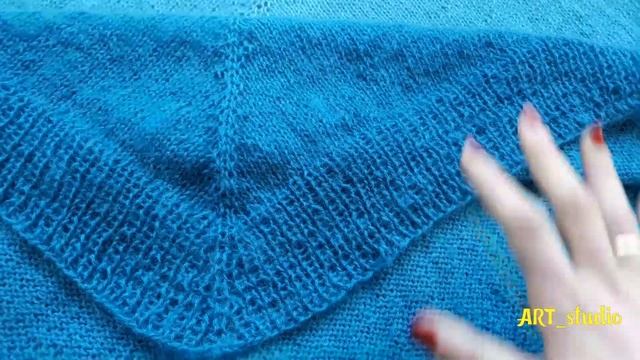 Пончо спицами. Облако #пончо_спицами #Ализе_омбре_батик смотреть онлайн