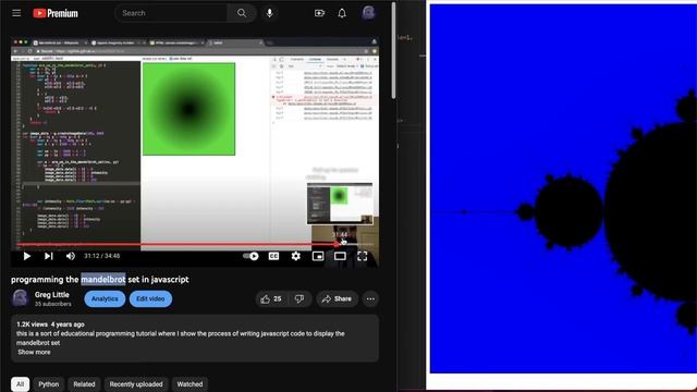 programming the mandelbrot set in javascript in 2023 смотреть онлайн