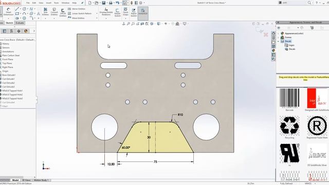 How to remove the parent child relationship in a sketch to other features in a SOLIDWORKS model смотреть онлайн