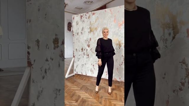 Образы в стиле total black - бренд женской одежды Merselis - тренды 2023 смотреть онлайн