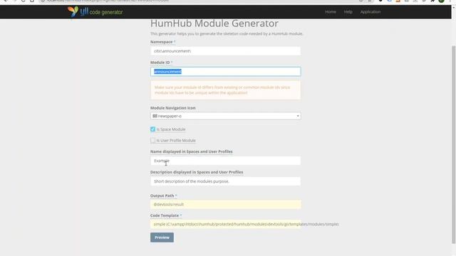 humhub how to using Yii Generator to create the module смотреть онлайн