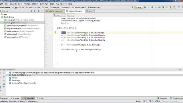 A3: Introduction to Android Studio: CheckBox Program with APK installation смотреть онлайн