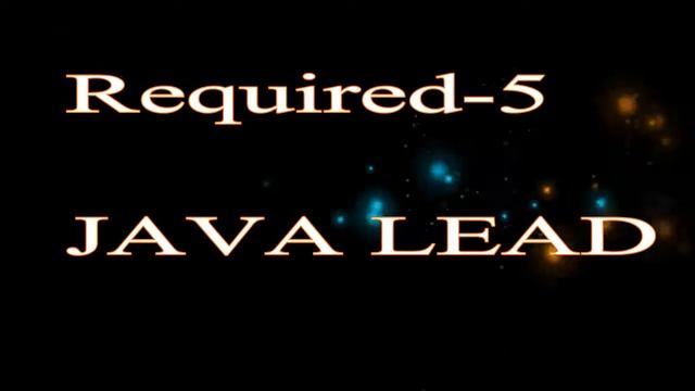 JAVA LEAD required at IGT Solutions смотреть онлайн