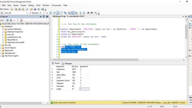 Sql Statement, How to use Sum, Count and Average in Sql Server смотреть онлайн