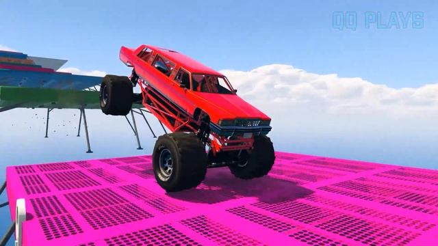 Lamborghini Monster vs Limousine Monster Truck - GTA 5 Mods Cars Comparison смотреть онлайн