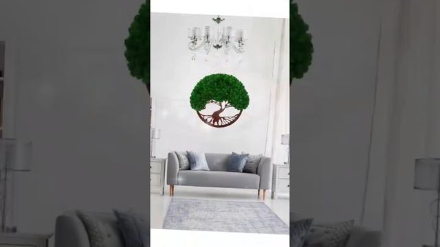 Стабилизированный мох. Картина из стабилизированного мха это дополнительное озеленение интерьера. смотреть онлайн