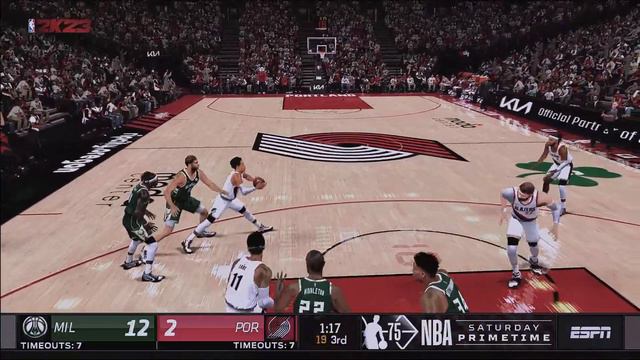 NBA 2k14 Modded to NBA 2k23 updated roster - Bucks vs Blazers NEW NBA2k23 CAMERA angle! смотреть онлайн