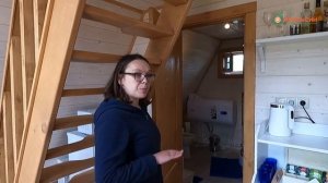 Баня в стиле A frame 6x6 м.