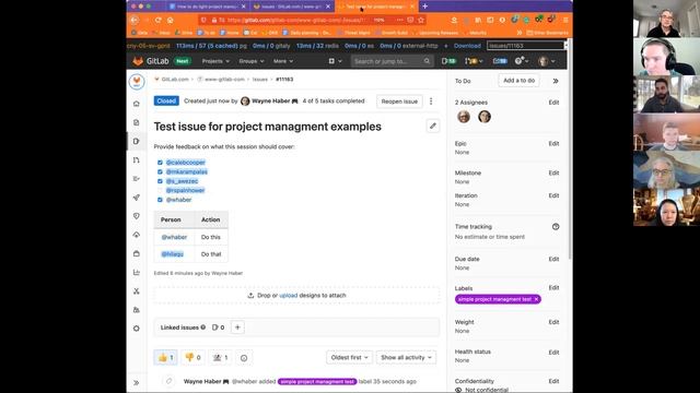 Discussion on doing light project management and task tracking using GitLab issues смотреть онлайн