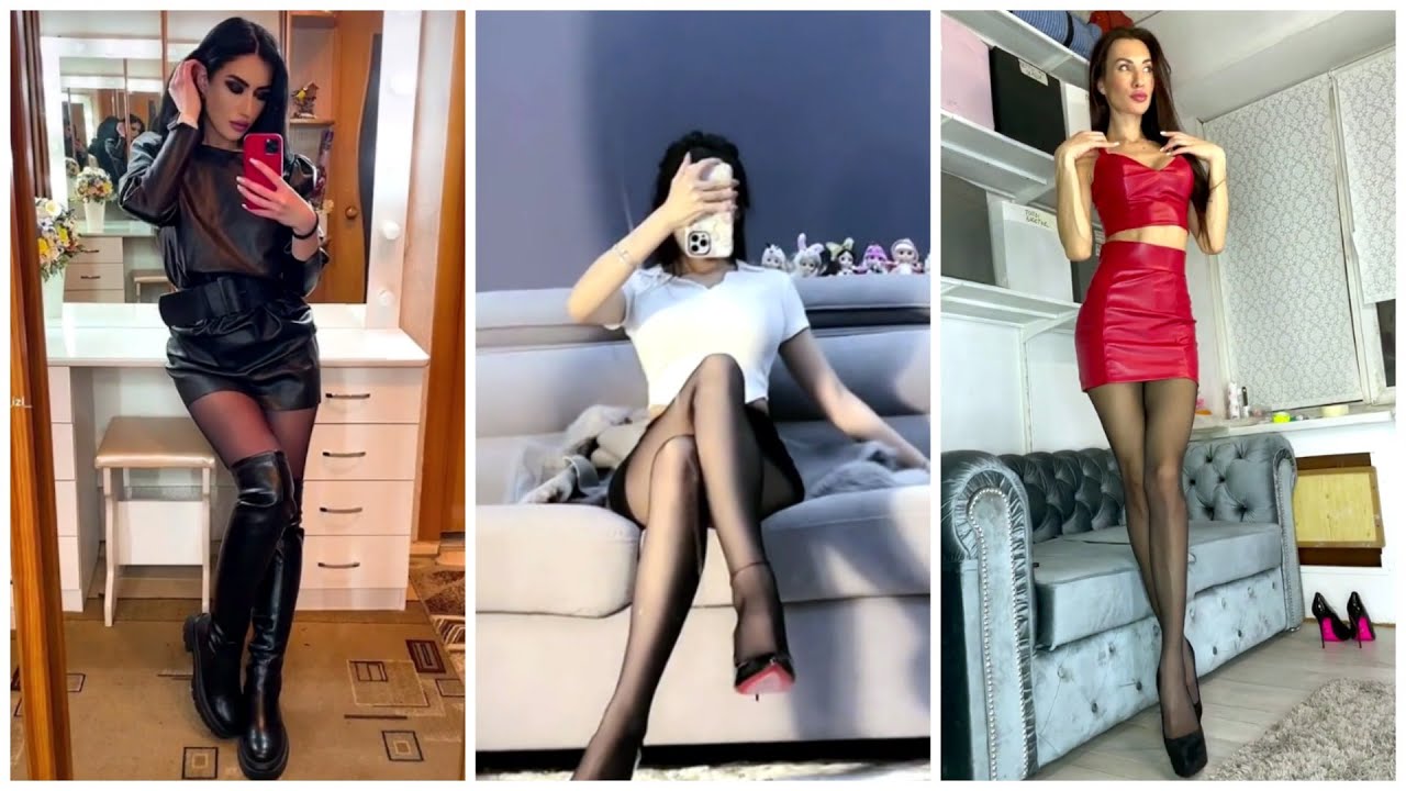 Sexy Nylon Pantyhose Legs Girls TikTok Collection#61 | Секси Девушки в Чулках и Колготках из ТикТока