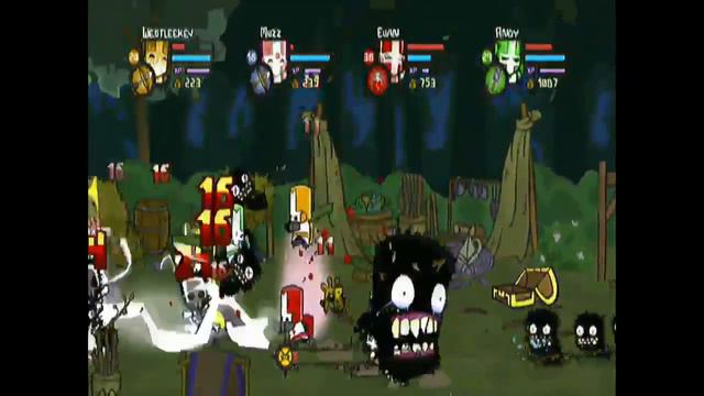 Castle Crashers funny bits montage #2 смотреть онлайн