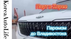 383 Отправка автомобилей на пароме из Кореи во Владивосток