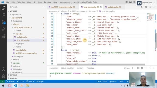 Lập trình wordpress 2023: 022- Tạo taxonomy mới смотреть онлайн