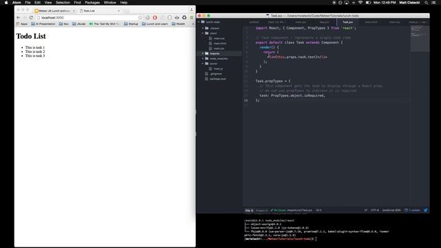 Meteor + React Sample App Demo смотреть онлайн