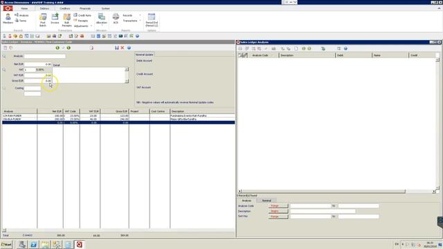 Access Dimensions - Adding a Sales Invoice смотреть онлайн