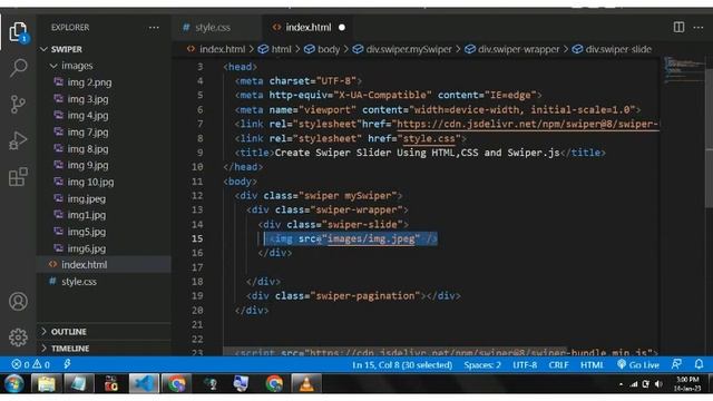 How to Create 3d Responsive Touch Slider Using html css & Swiper.js in Swiper js Carousel 2023 смотреть онлайн